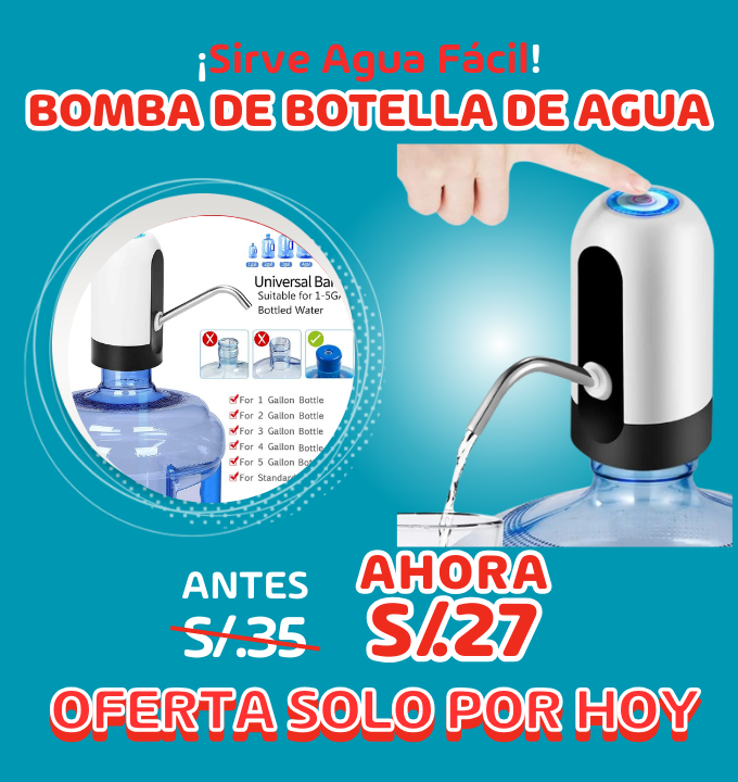 BOMBA DE BOTELLA DE AGUA