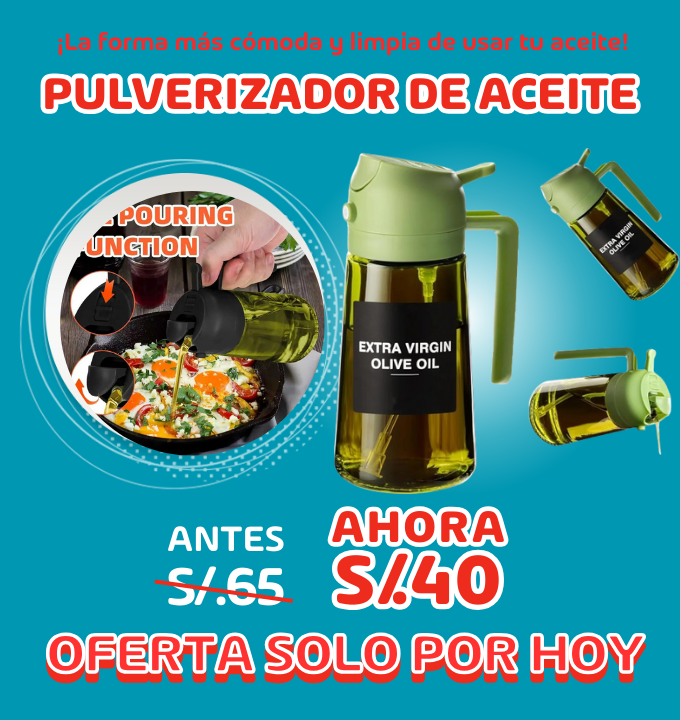 Pulverizador de aceite de 470 ml para cocinar